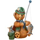 Original Hubrig Volkskunst Teddy mit Herz - Angler...