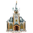 Original Hubrig Volkskunst Winterhaus - Kirche Erzgebirge